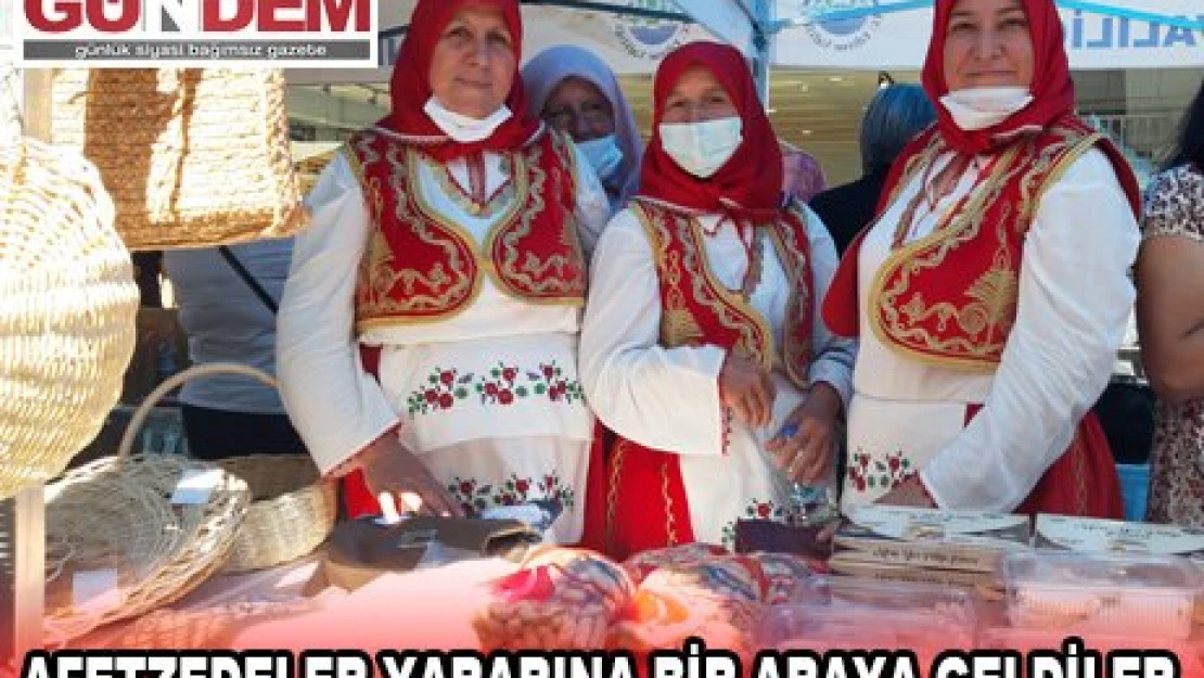 Afetzedeler yararına bir araya geldiler