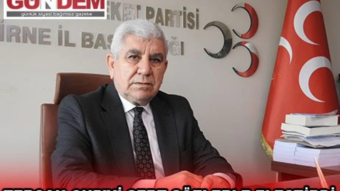 TERCAN CHP'Yİ SERT SÖZLERLE ELEŞTİRDİ