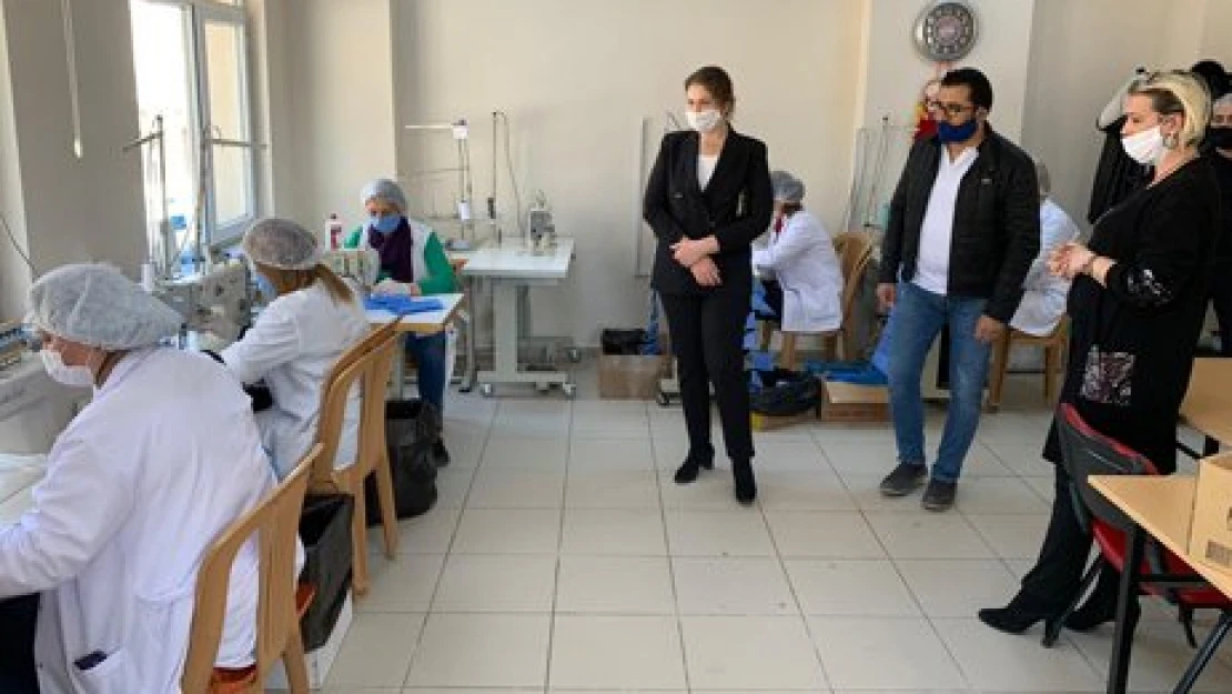 Günde 14 bin maske üretimi