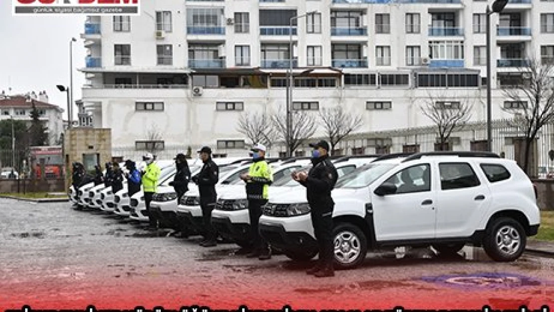 EDİRNE EMNİYET MÜDÜRLÜĞÜNE HİBE EDİLEN ARAÇLAR TÖRENLE TESLİM EDİLDİ