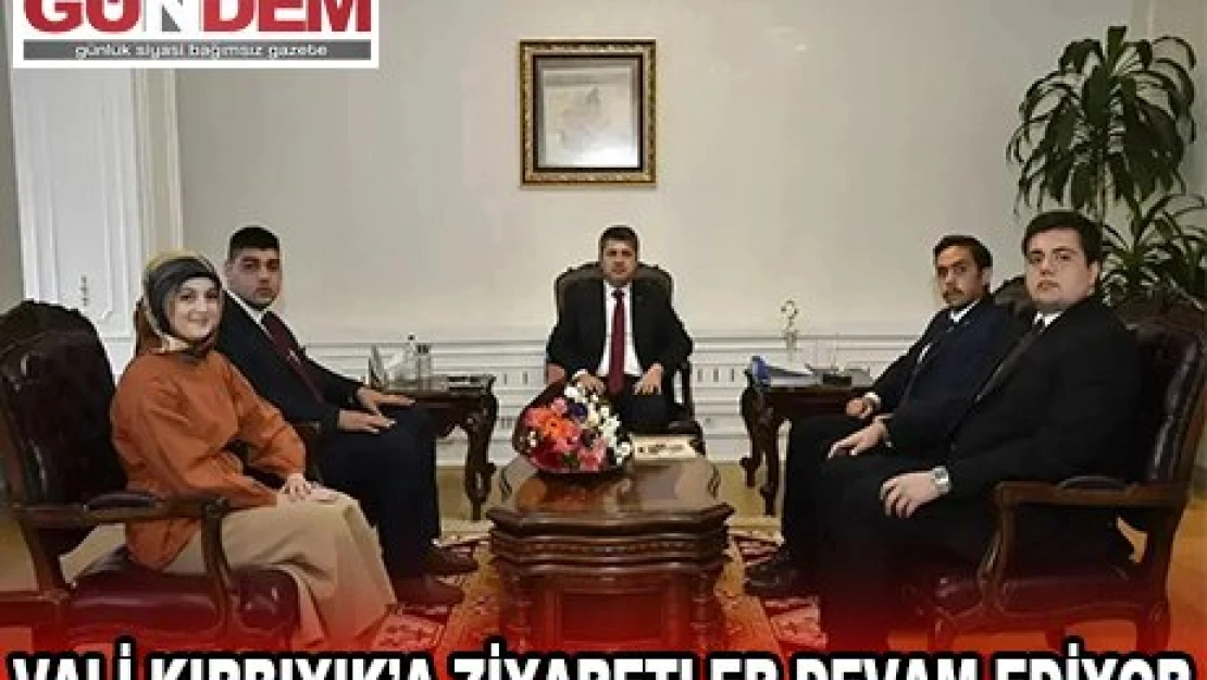 VALİ KIRBIYIK'A ZİYARETLER DEVAM EDİYOR