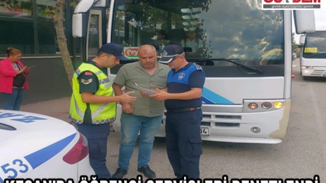 Keşan'da öğrenci servisleri denetlendi