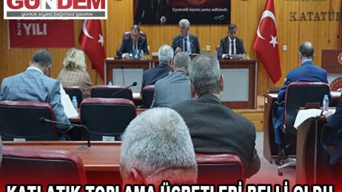 Katı Atık Toplama ücretleri belli oldu