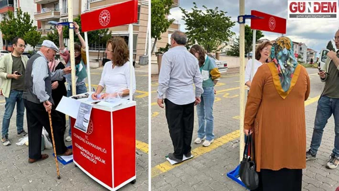 Halk sağlığına yönelik farkındalık çalışması yapıldı