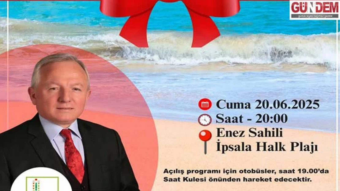 İpsala Halk Plajı 20 Haziran'da açılıyor