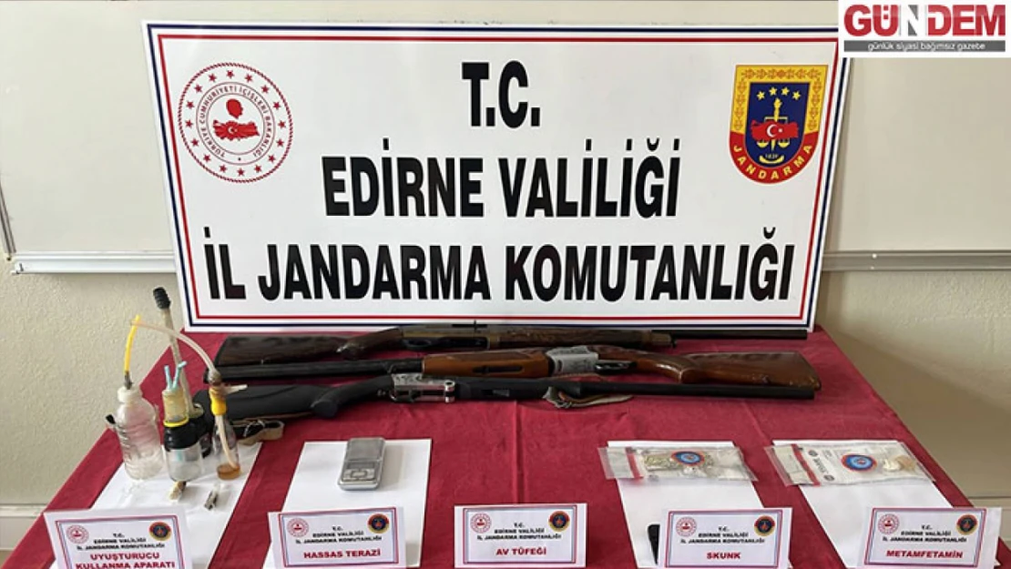 Jandarma ekiplerince yapılan uyuşturucu operasyonunda 5 şüpheli yakalandı