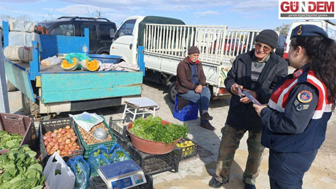 Jandarma ekiplerinden Paşaköy'de KADES tanıtımı