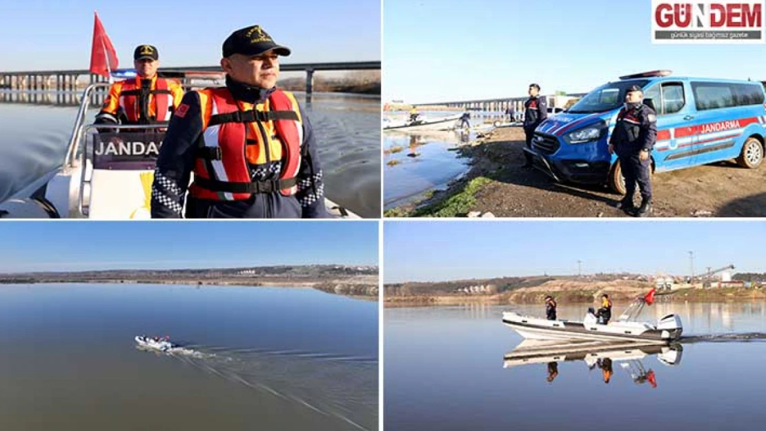 Jandarmadan Meriç Nehri'nde