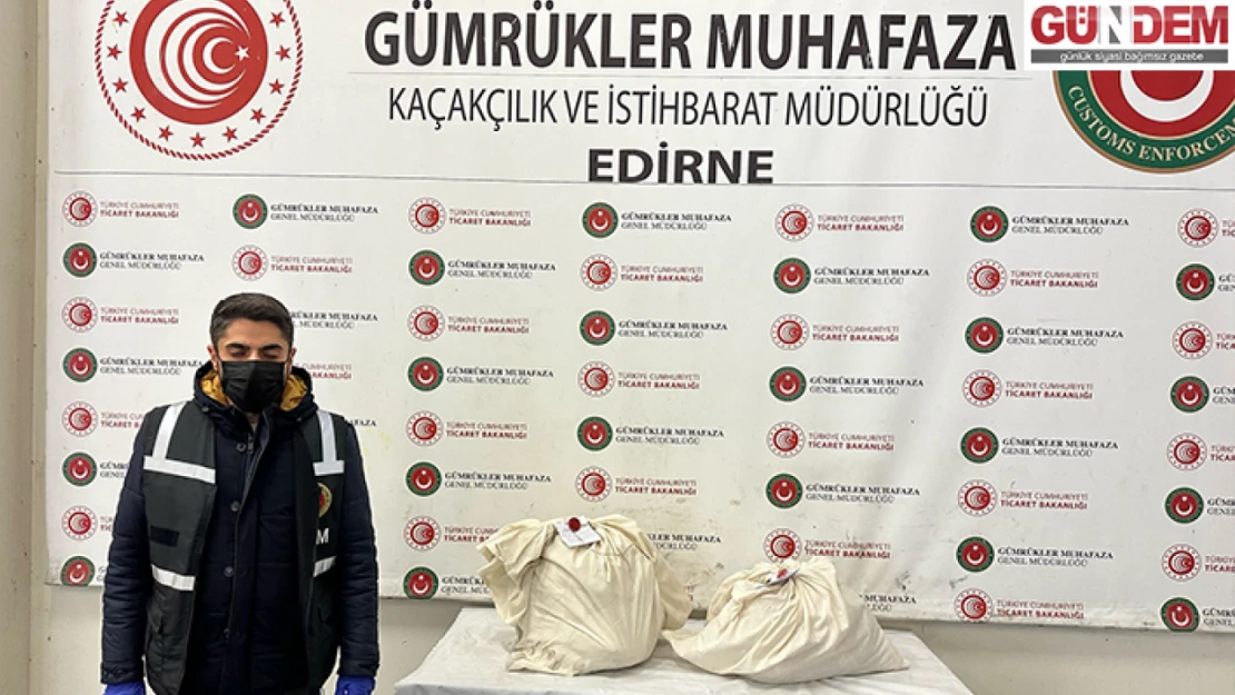 Kapıkule'de 44 kilo uyuşturucu yakalandı