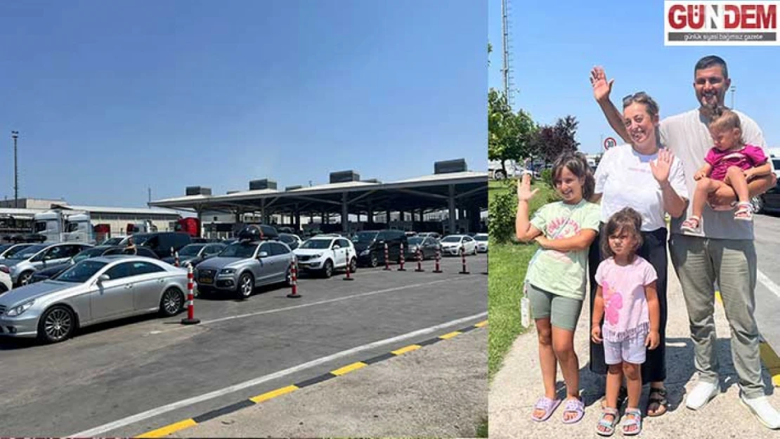 Kapıkule Sınır Kapısı'nda yoğunluk sürüyor