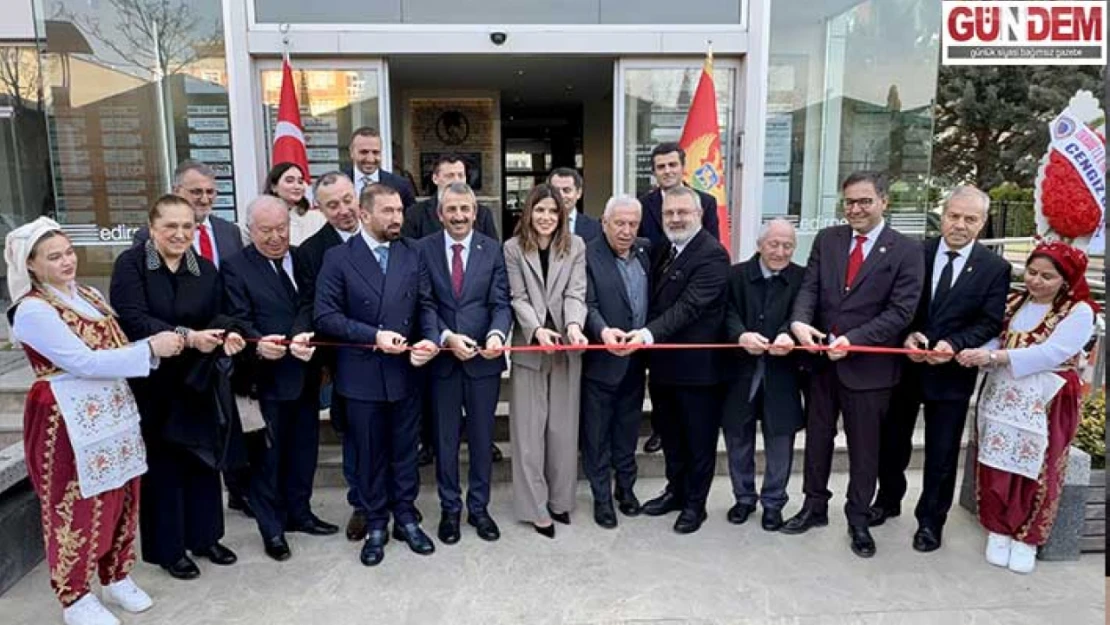 Karadağ Edirne Fahri Konsolosluğu açıldı