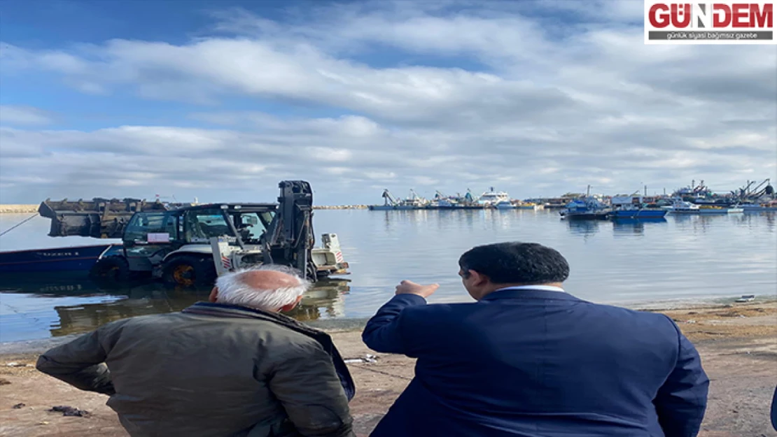 Kaymakamı Balaban, teknesi batan balıkçıyı ziyaret etti