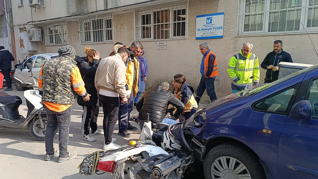 Kaza anı güvenlik kamerasına yansıdı