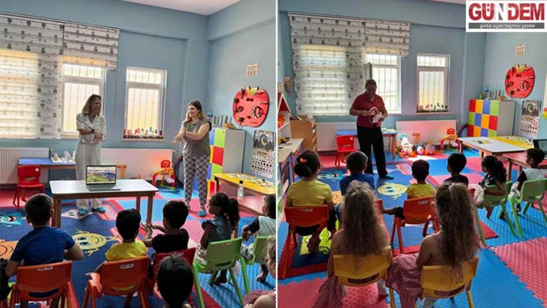 Keşan'da miniklere diş sağlığı dersi