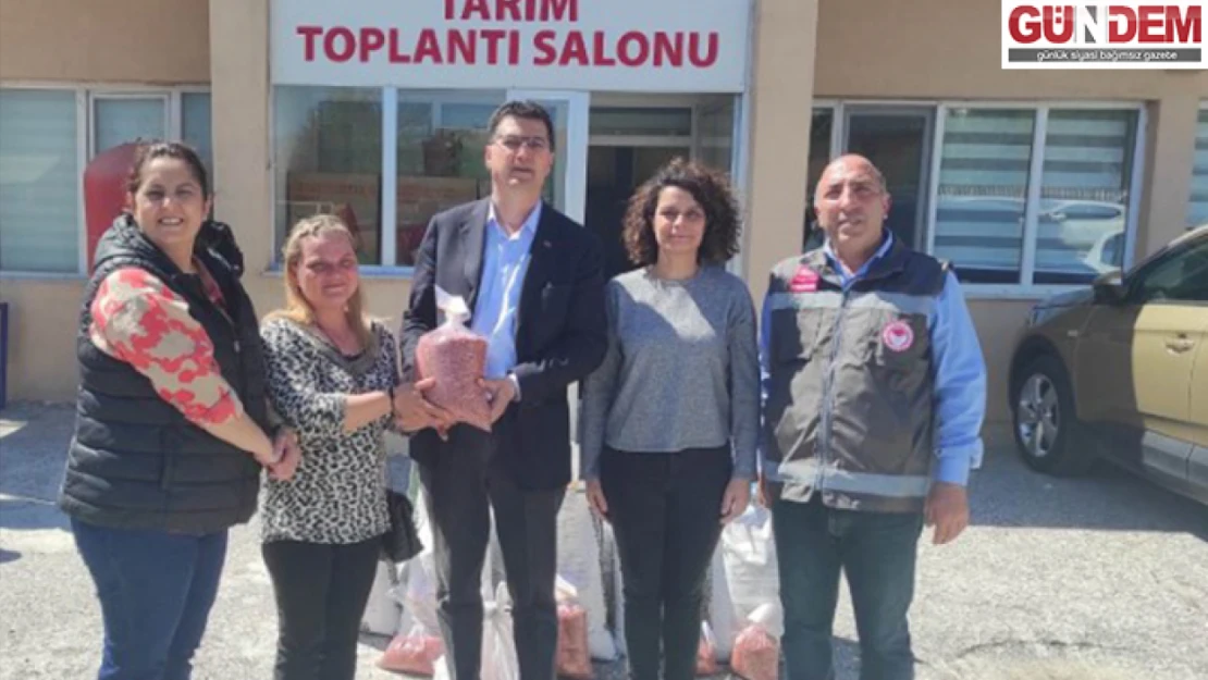 Kırklareli'nde çiftçilere sorgum otu tohumu dağıtıldı