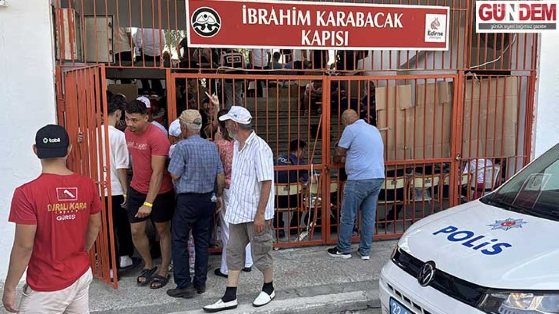 Kırkpınar'da 'karaborsa' bilet satışına karşı denetim yapıldı