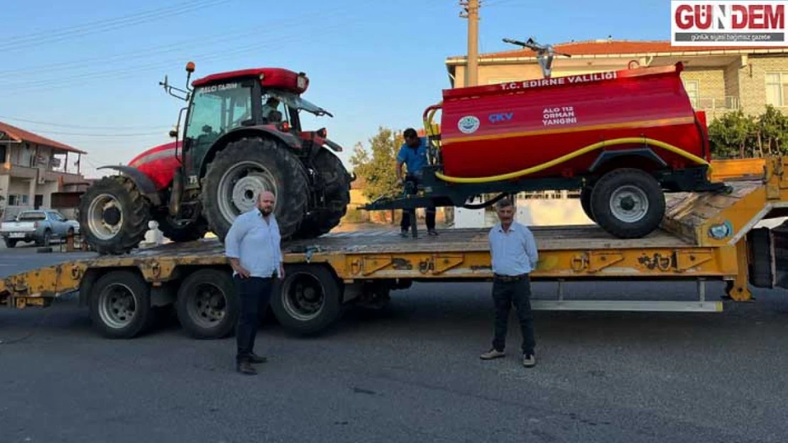 Köylere yangın tankeri desteği sürüyor