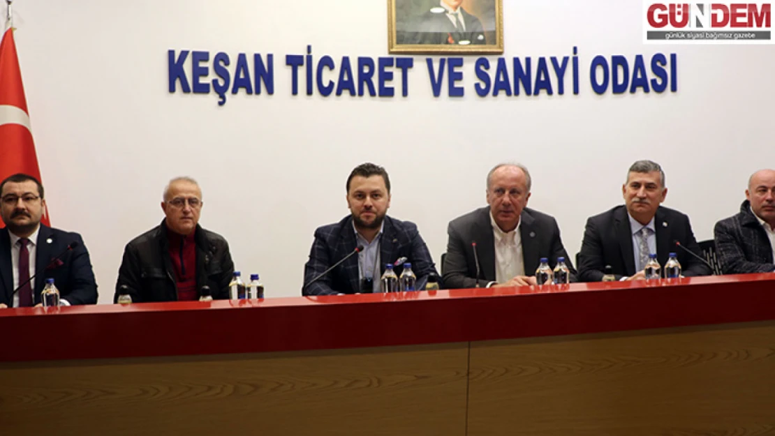 Memleket Partisi Genel Başkanı İnce, Altılı Masayı Eleştirdi