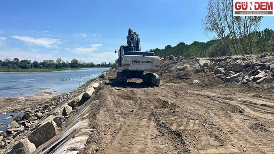 Meriç Nehri'nde taşkınlara karşı altyapı güçlendiriliyor