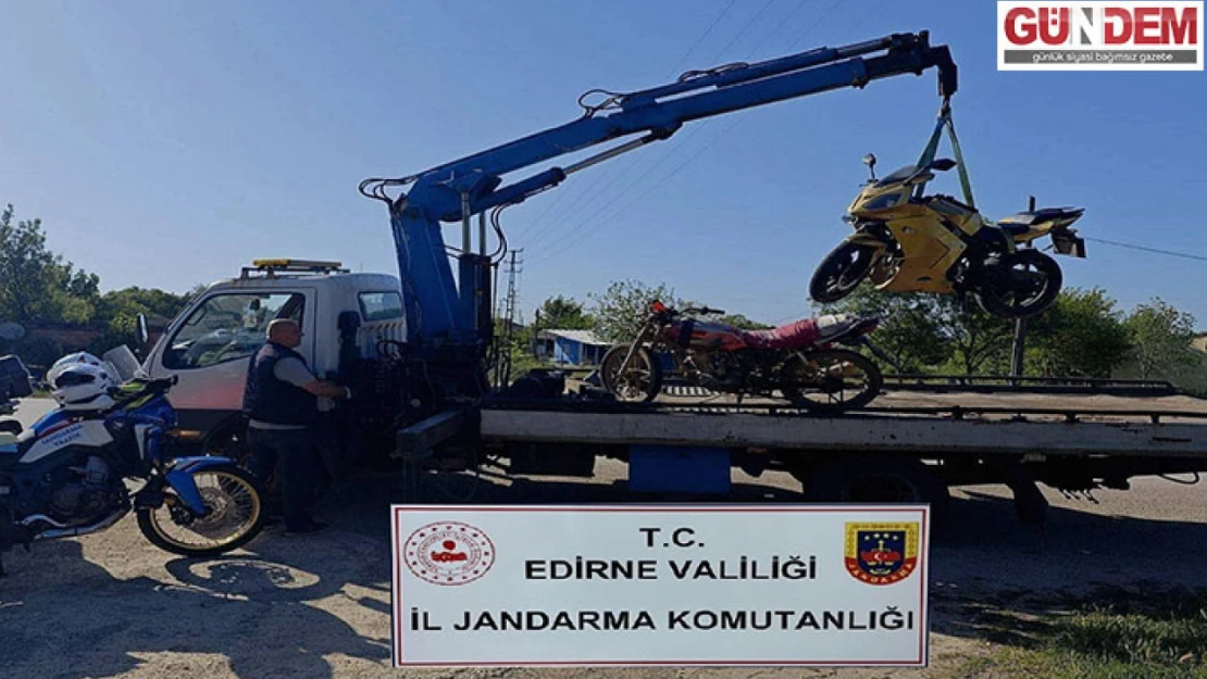 Motosiklet sürücülerine yönelik denetim yapıldı