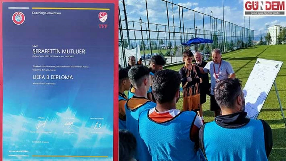 Mutluer UEFA B diplomasını aldı