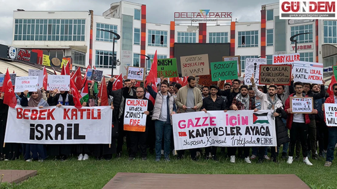 Öğrenciler Filistin'e destek için yürüdü