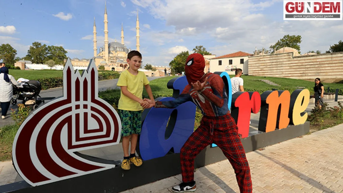 'Örümcek Adam' Edirne'de