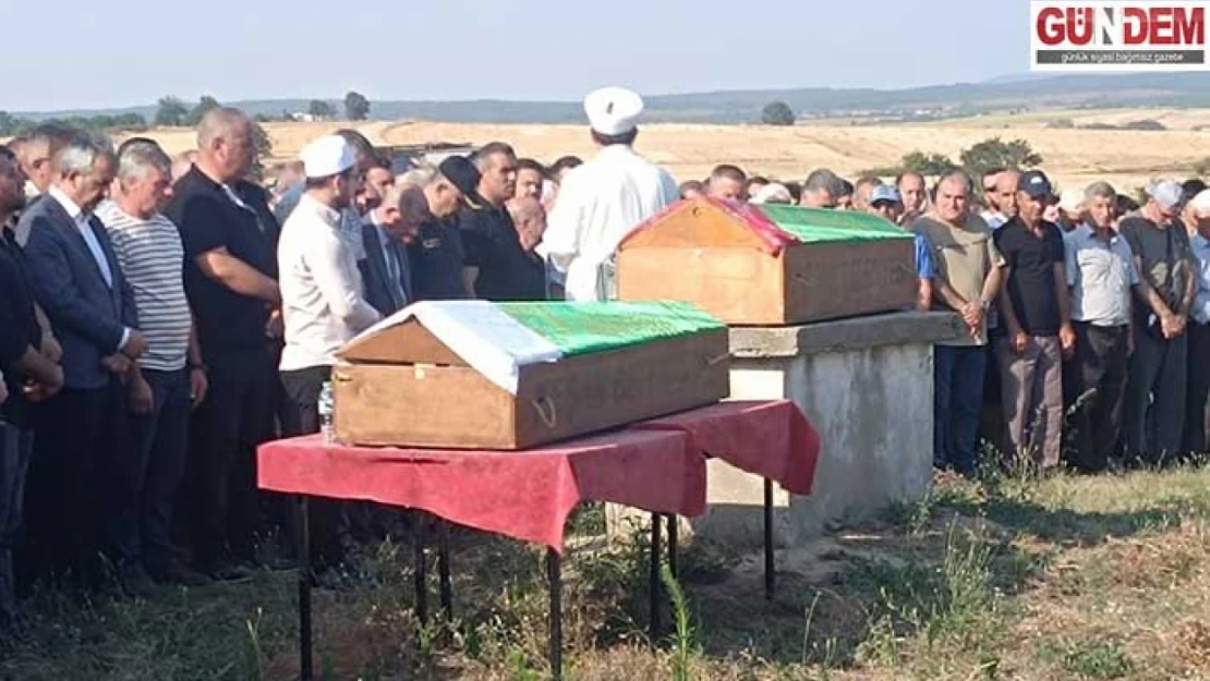 Oskan çiftçinin cenazeleri defnedildi