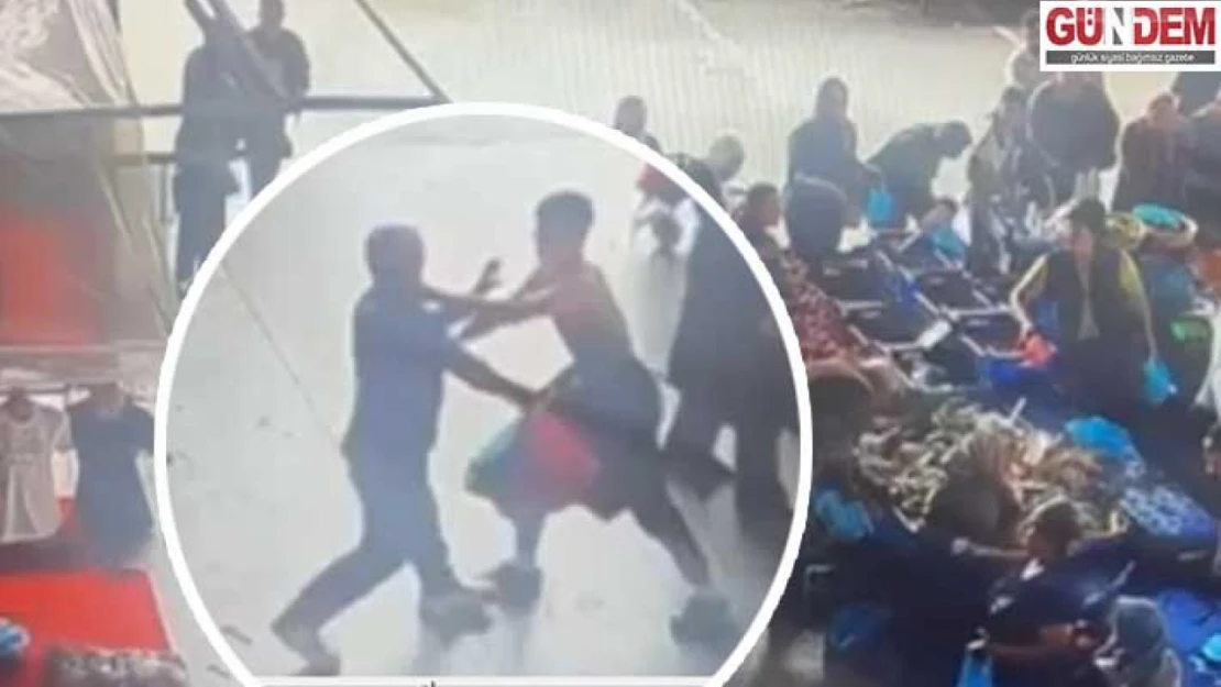 Pazarda çıkan kavgada 1 kişi yaralandı