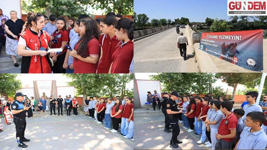 Polislerden öğrencilere uyarı 'Serinlemek için nehirlere girmeyin'