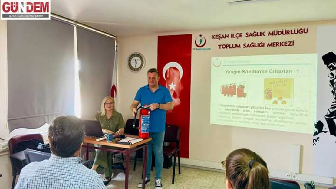 Sağlık personeline yönelik bilgilendirme eğitimi gerçekleştirildi.