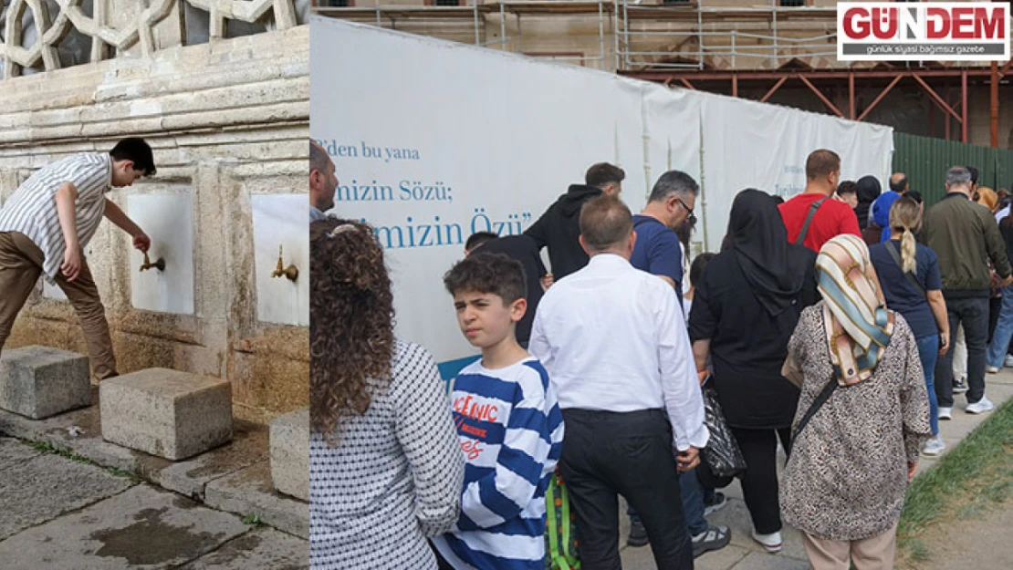Selimiye Cami'ndeki Su Kesintisi Ziyaretçilere Zor Anlar Yaşattı