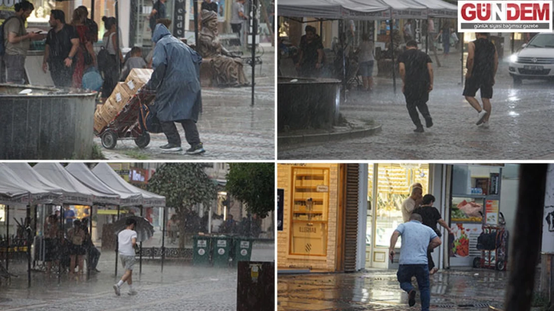 Sıcak havalar yerini yağmura bıraktı