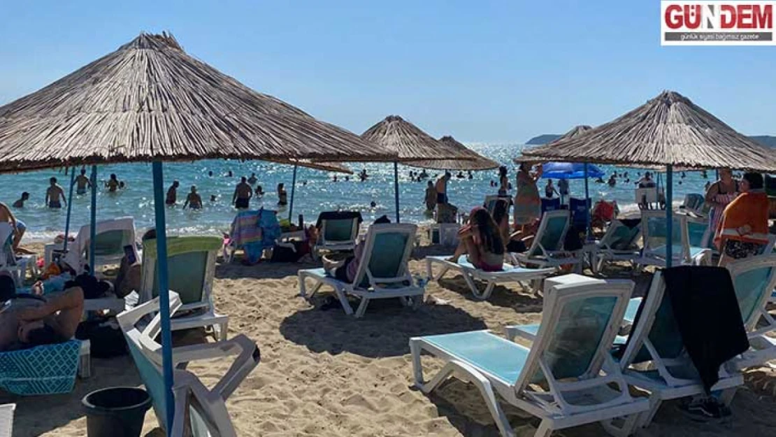 Sıcak havayı fırsat bilenler Enez sahillerine akın etti