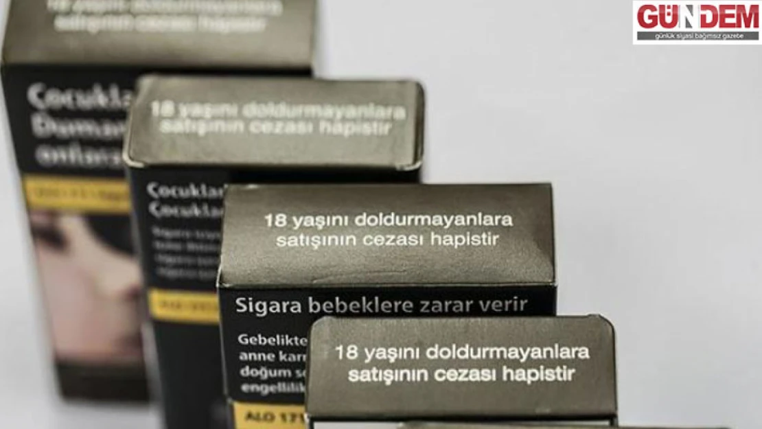 Sigara paketlerine yeni düzenleme