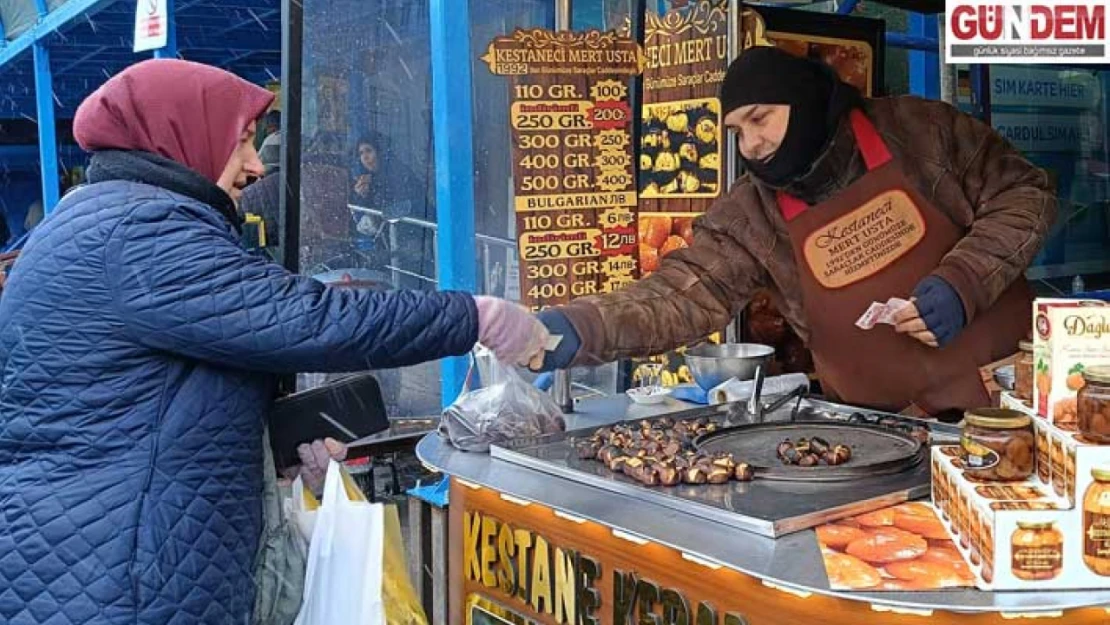 Soğuk Havalarda Kestane Tezgâhlarda İlgi Görüyor