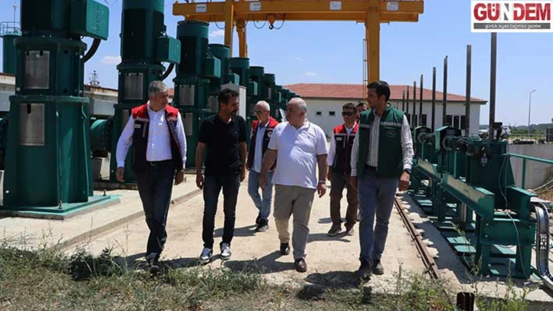 Sulama pompa istasyonlarında incelemede bulunuldu