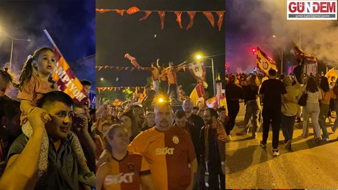 Taraftarlardan coşkulu kutlama