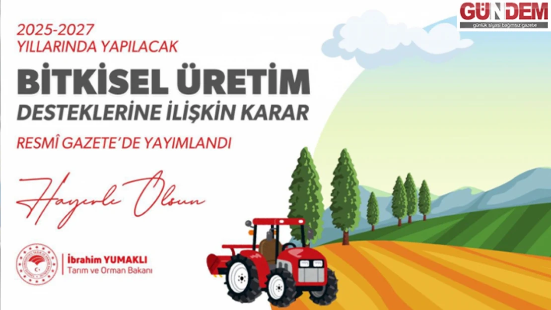 TARIM'DA PLANLI DÖNEM