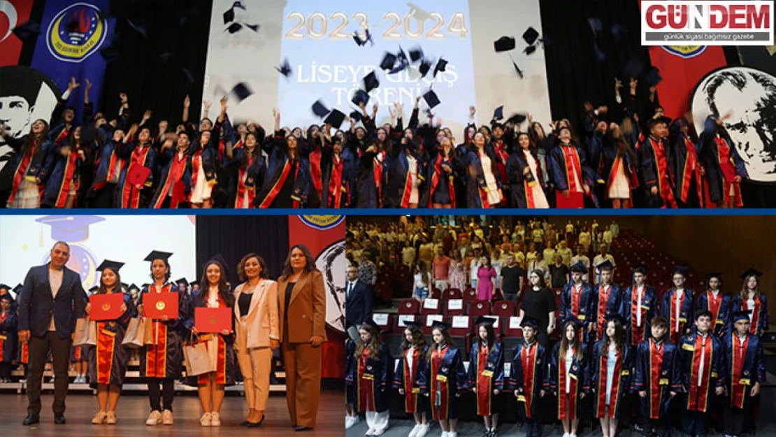 TED Edirne Koleji 8.sınıf öğrencileri mezun oldu
