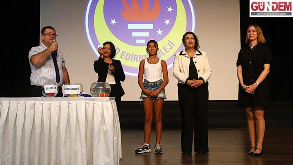 TED Edirne Koleji'nde 1. sınıf ve anaokulu kura çekimi yapıldı