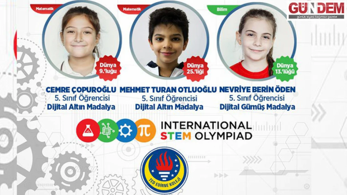 TED Edirne Koleji Öğrencileri uluslararası bir başarıya daha imza attı