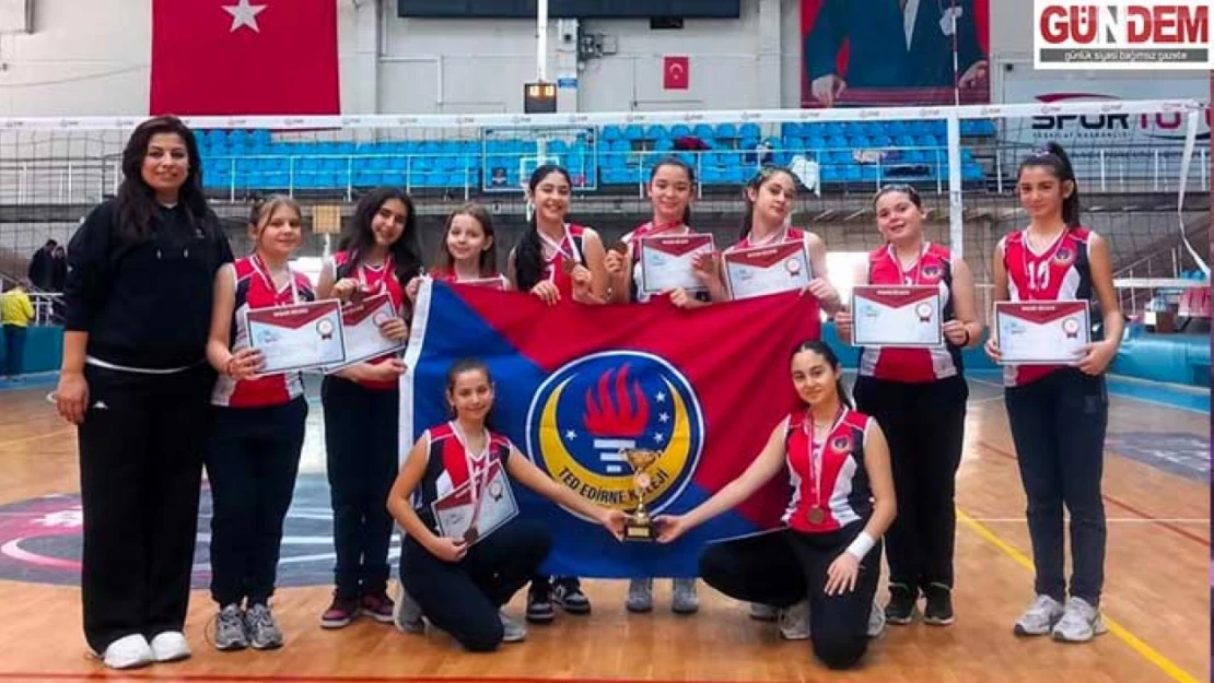 TED Edirne Koleji Voleybol Takımında Başarı