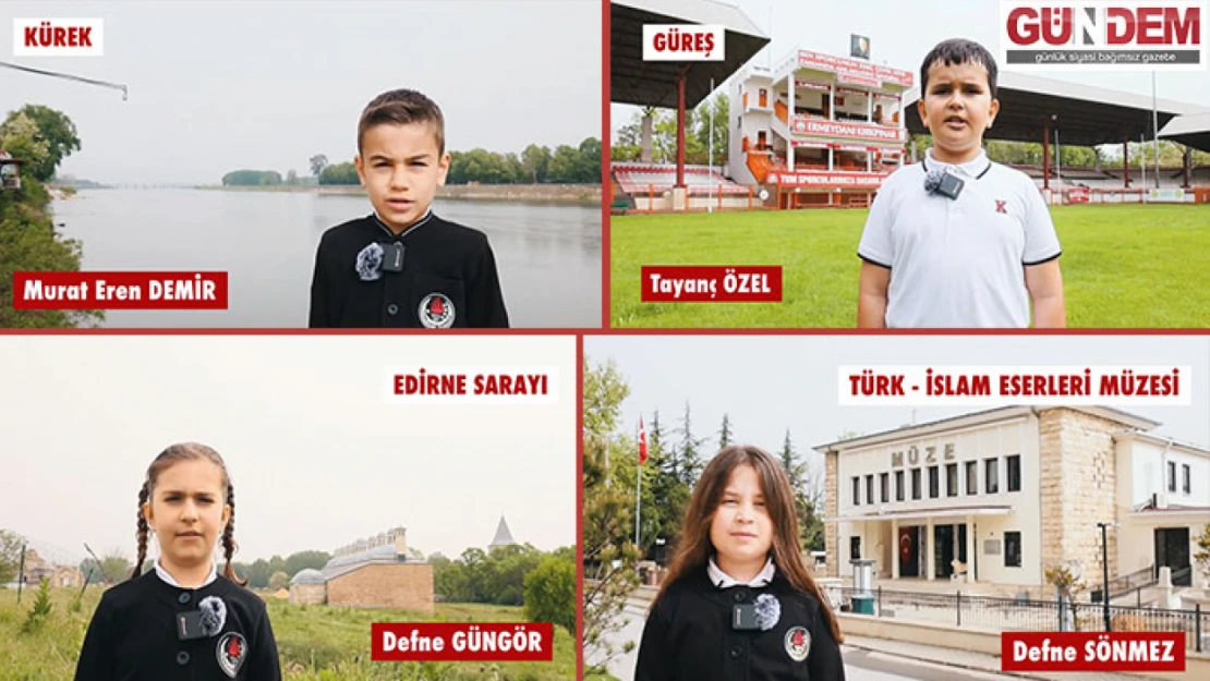 TED'li öğrenciler Edirne'nin tarihi ve kültürel değerlerini anlattı
