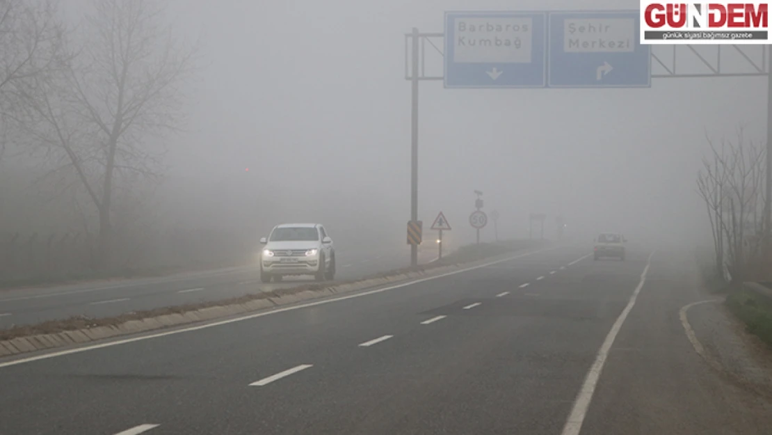 Tekirdağ'da yoğun sis kara ve deniz ulaşımını etkiledi