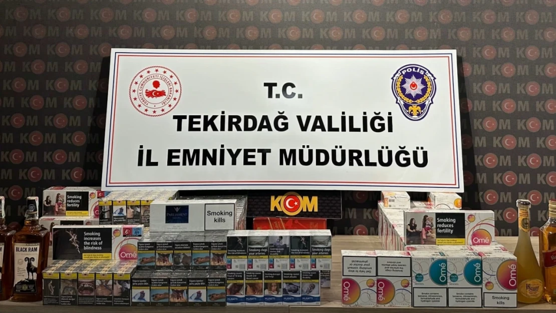 Tekirdağ merkezli sigara kaçakçılığı operasyonunda 7 şüpheli yakalandı