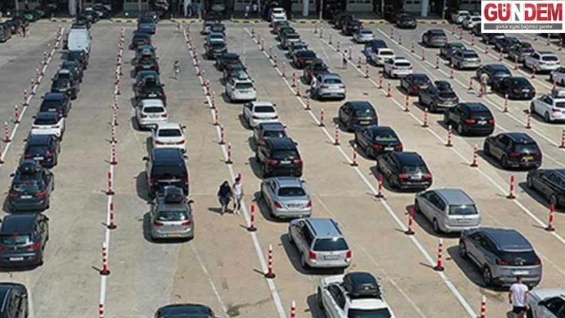 Trafik kaydı yapılan araç sayısı yüzde 9,5 düştü