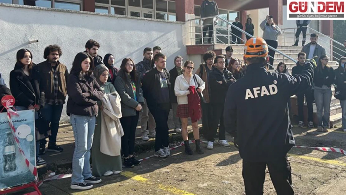 Trakya Üniversitesi Öğrencilerine Afet Farkındalık Eğitimi Verildi