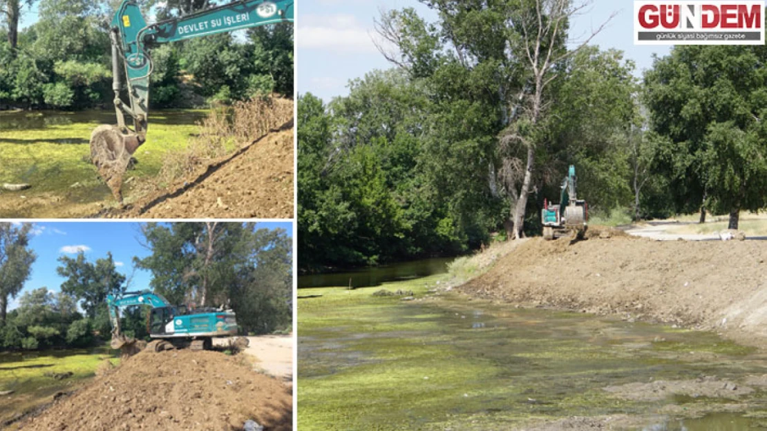 Tunca Nehri'nde temizlik çalışması başlatıldı