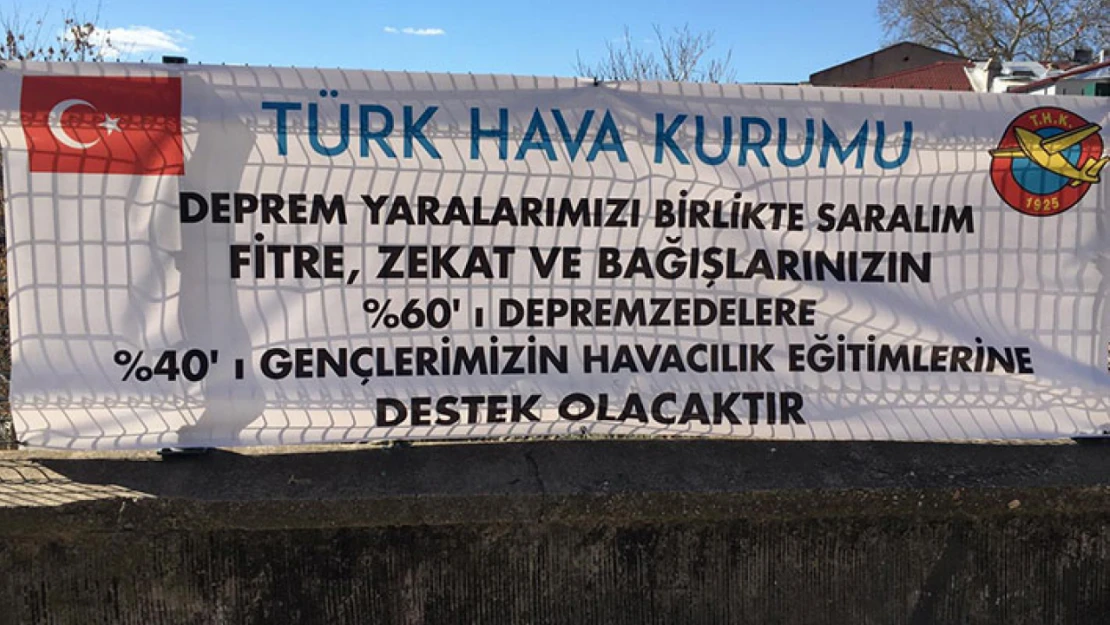 Türk Hava Kurumu, bağışların yüzde 60'ını depremzedelere aktaracak